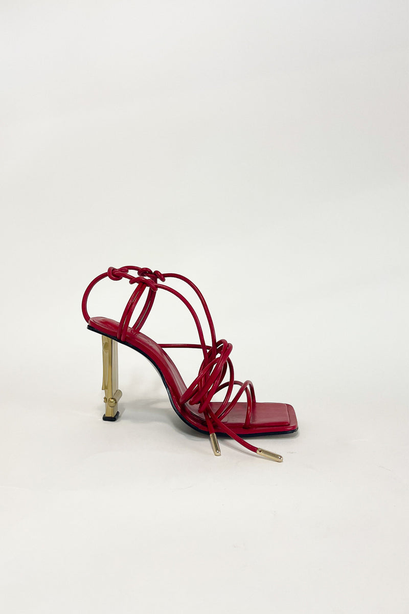 Sculpture heel sandals Sandals