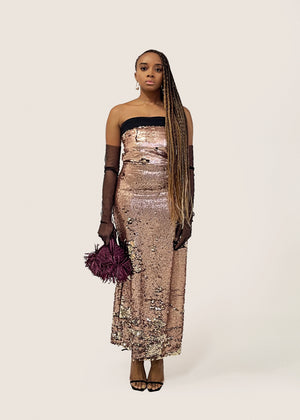 
                  
                    Load image into Gallery viewer, Baleh dress - RoseGold
                  
                
