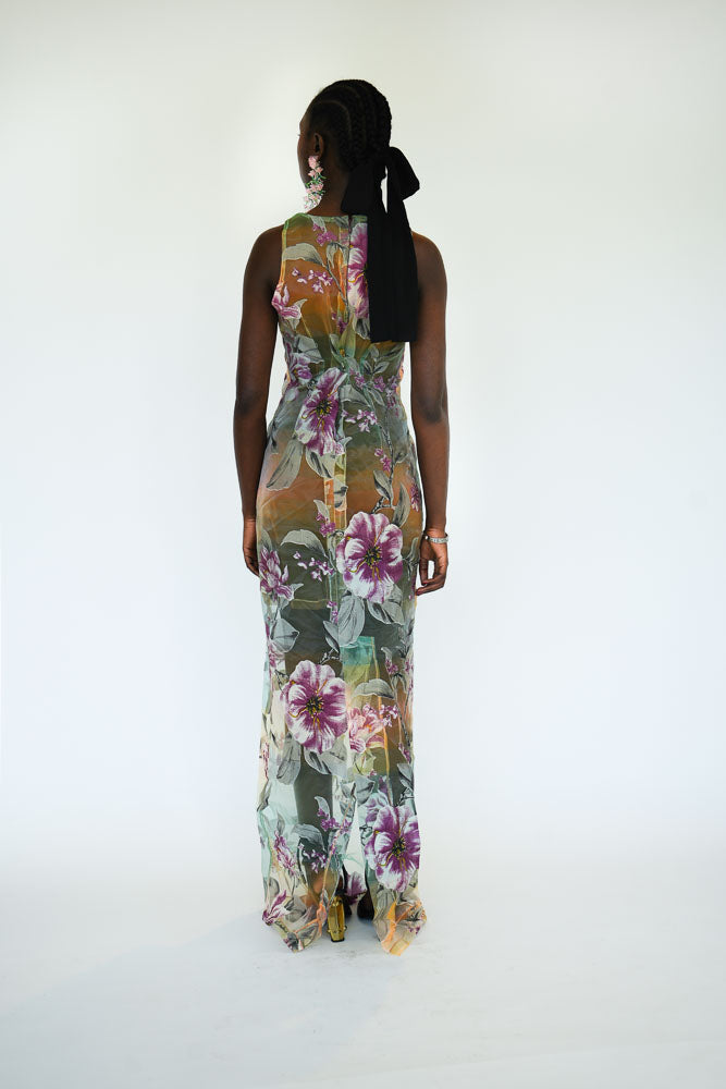 
                  
                    Load image into Gallery viewer, Sonti dress - Orange sheer
                  
                