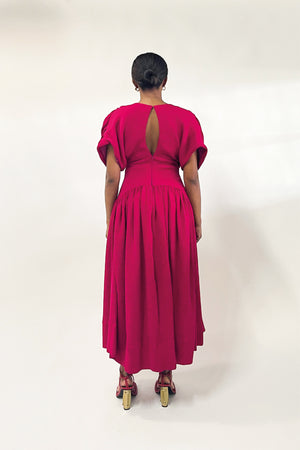 
                  
                    Load image into Gallery viewer, Musso corseted dress I Magenta
                  
                