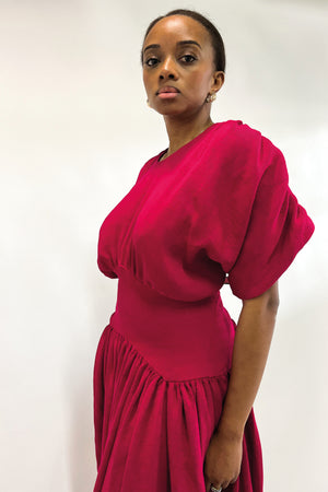 
                  
                    Load image into Gallery viewer, Musso corseted dress I Magenta
                  
                