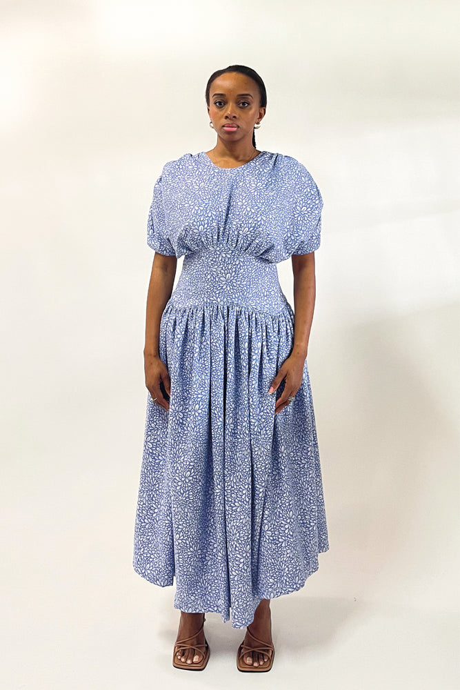 
                  
                    Load image into Gallery viewer, Musso corseted dress I Blue
                  
                
