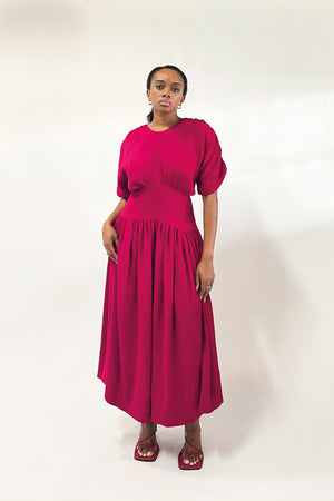 
                  
                    Load image into Gallery viewer, Musso corseted dress I Magenta
                  
                