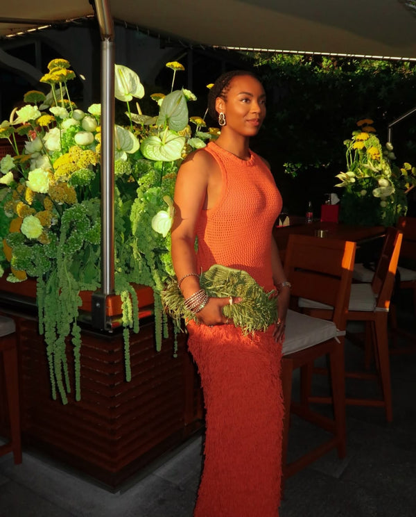 Sophisticated floral top - orange hues – OMÔL