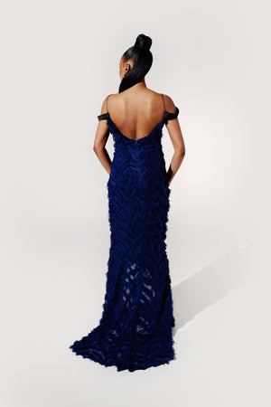 
                  
                    Load image into Gallery viewer, Nama dress - Blue feathers
                  
                