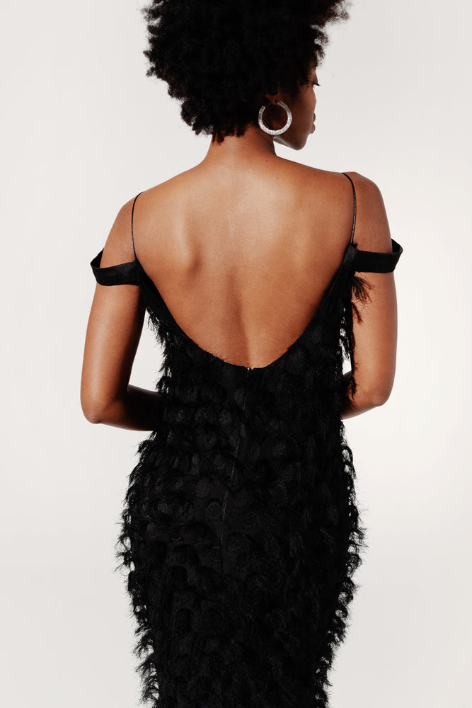 
                  
                    Load image into Gallery viewer, Nama dress - Black feathers
                  
                